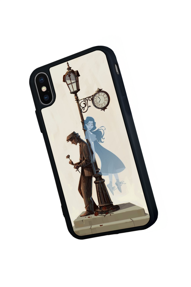 iPhone X/ XS Uyumlu Kalp Love Tasarımlı Glossy Premium Kılıf