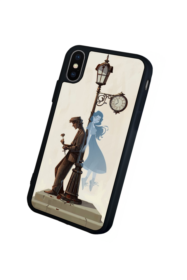iPhone X/ XS Uyumlu Kalp Love Tasarımlı Glossy Premium Kılıf