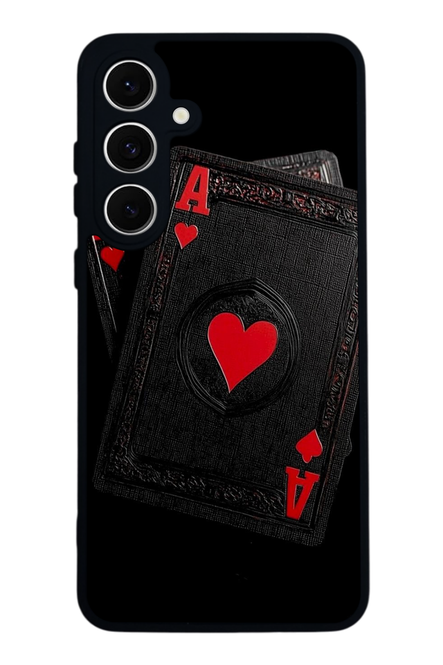 Samsung Galaxy S24 FE Uyumlu Kart Tasarımlı Glossy Premium Kılıf