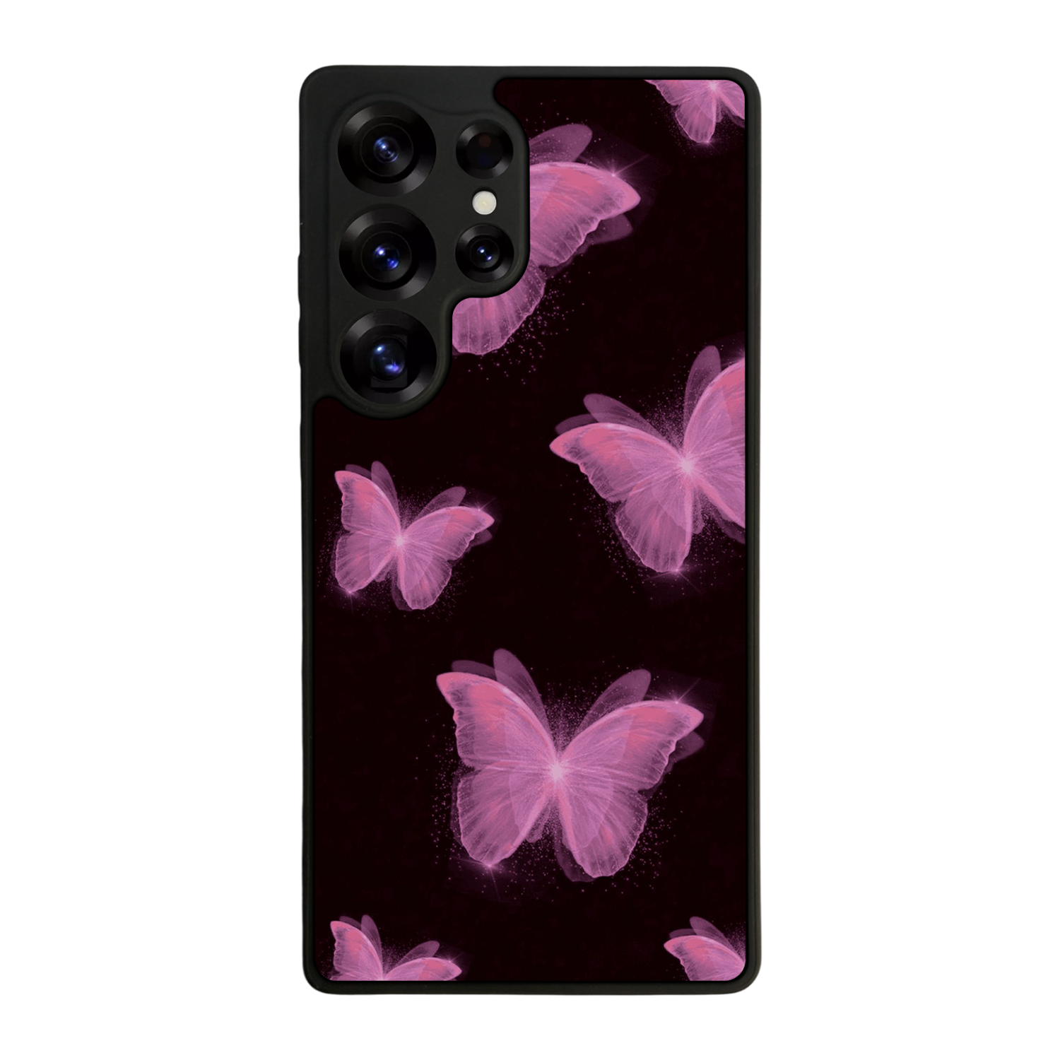 Samsung Galaxy S25 Ultra Uyumlu Kelebek Tasarımlı Glossy Premium Kılıf
