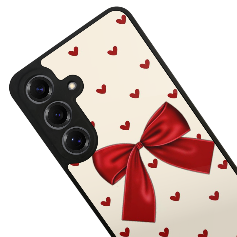 Samsung Galaxy S25 Uyumlu Kurdele Tasarımlı Glossy Premium Kılıf