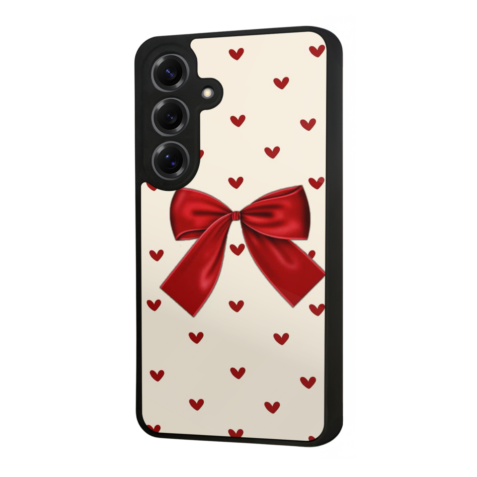 Samsung Galaxy S25 Uyumlu Kurdele Tasarımlı Glossy Premium Kılıf