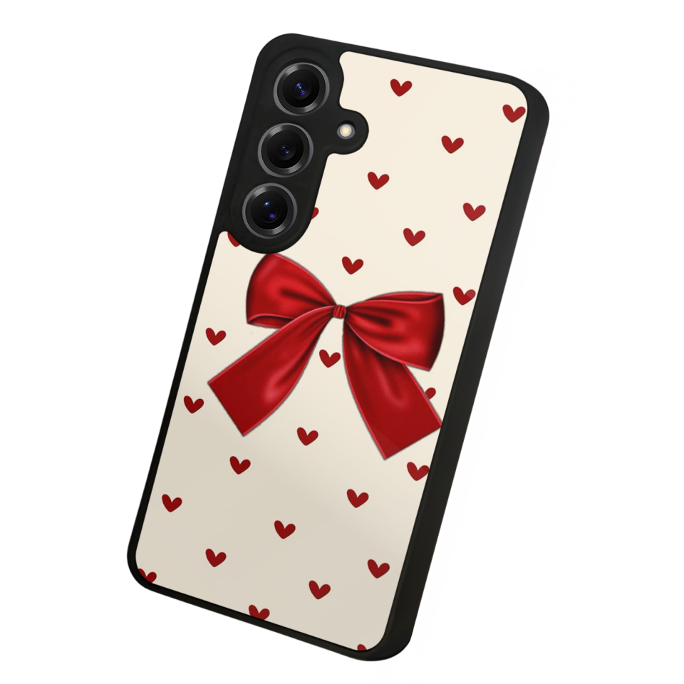 Samsung Galaxy S25 Uyumlu Kurdele Tasarımlı Glossy Premium Kılıf