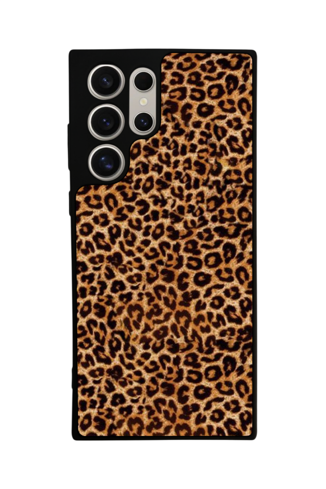 Samsung Galaxy S23 Ultra Uyumlu Leopar Tasarımlı Glossy Premium Kılıf