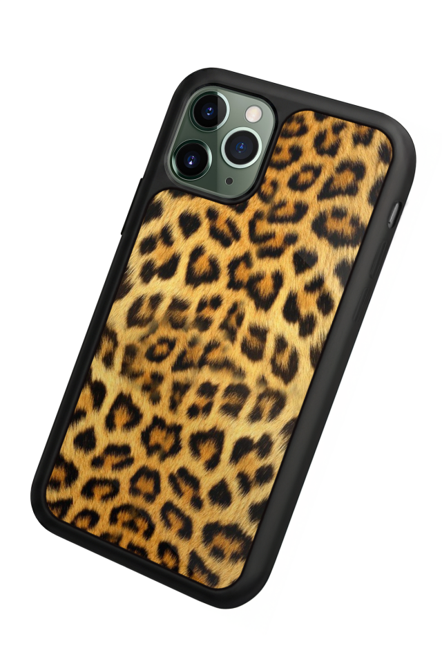 iPhone 11 Pro Uyumlu Leopar Tasarımlı Glossy Premium Kılıf