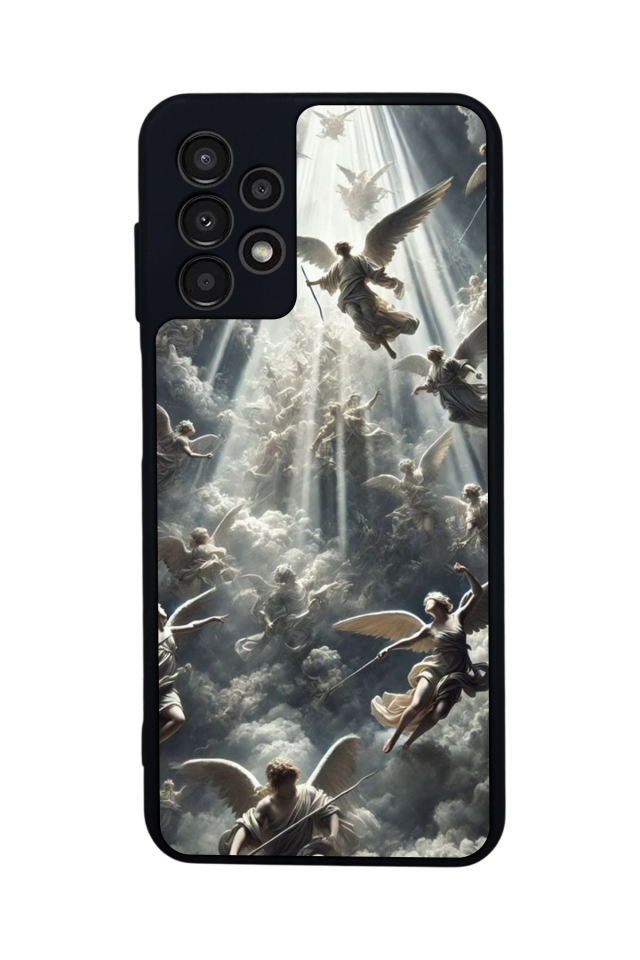 Samsung Galaxy A23 Uyumlu Melek Tasarımlı Glossy Premium Kılıf