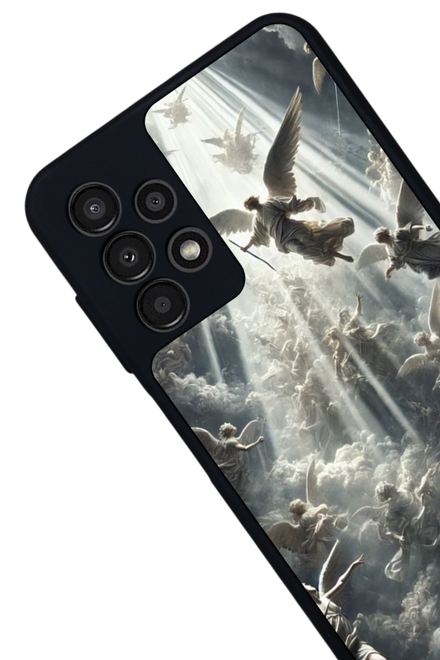 Samsung Galaxy A23 Uyumlu Melek Tasarımlı Glossy Premium Kılıf