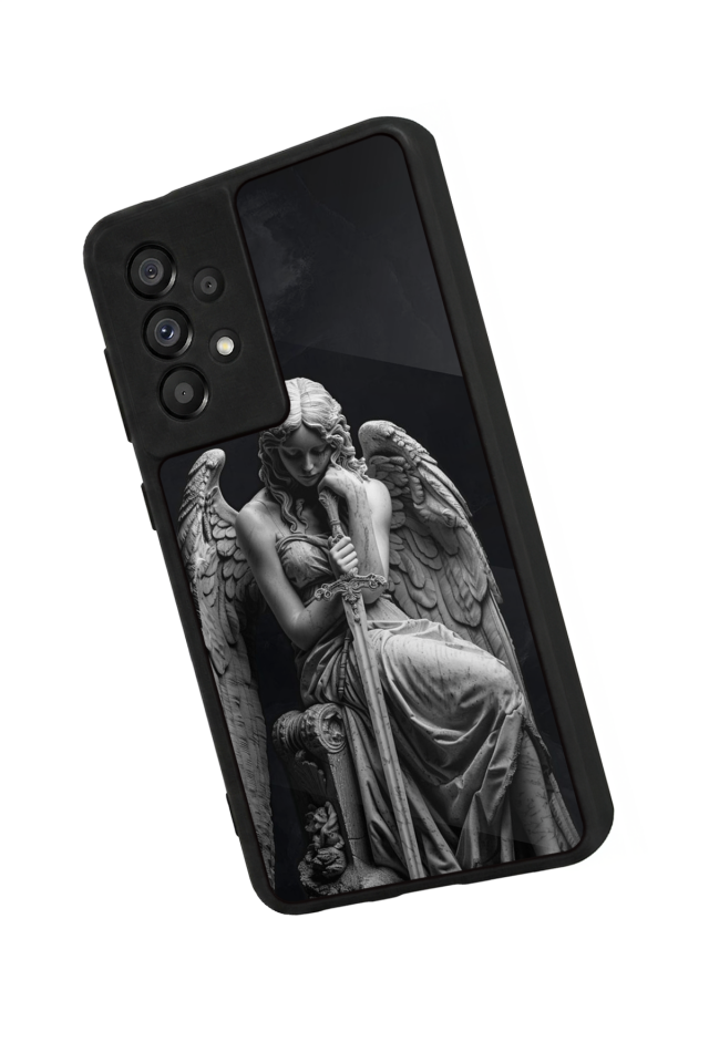 Samsung Galaxy A73 Uyumlu Melek Tasarımlı Glossy Premium Kılıf