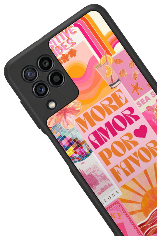 Samsung Galaxy M22 Uyumlu Poster Tasarımlı Glossy Premium Kılıf