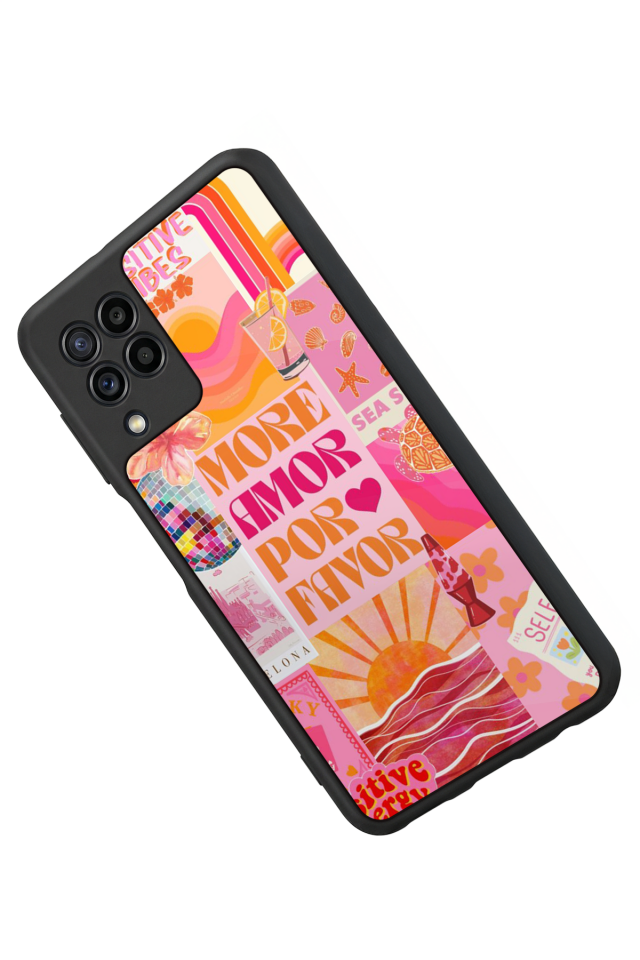 Samsung Galaxy M22 Uyumlu Poster Tasarımlı Glossy Premium Kılıf