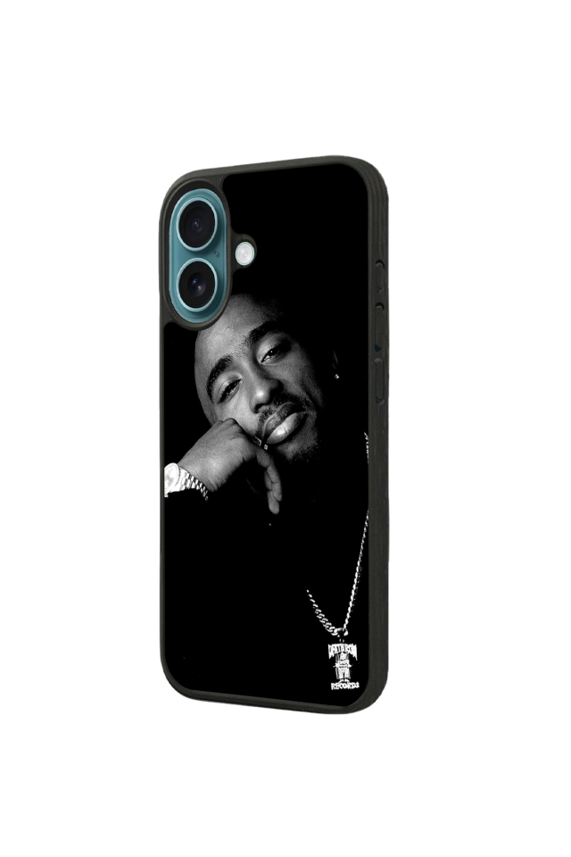 iPhone 16 Uyumlu Tupac Tasarımlı Glossy Premium Kılıf