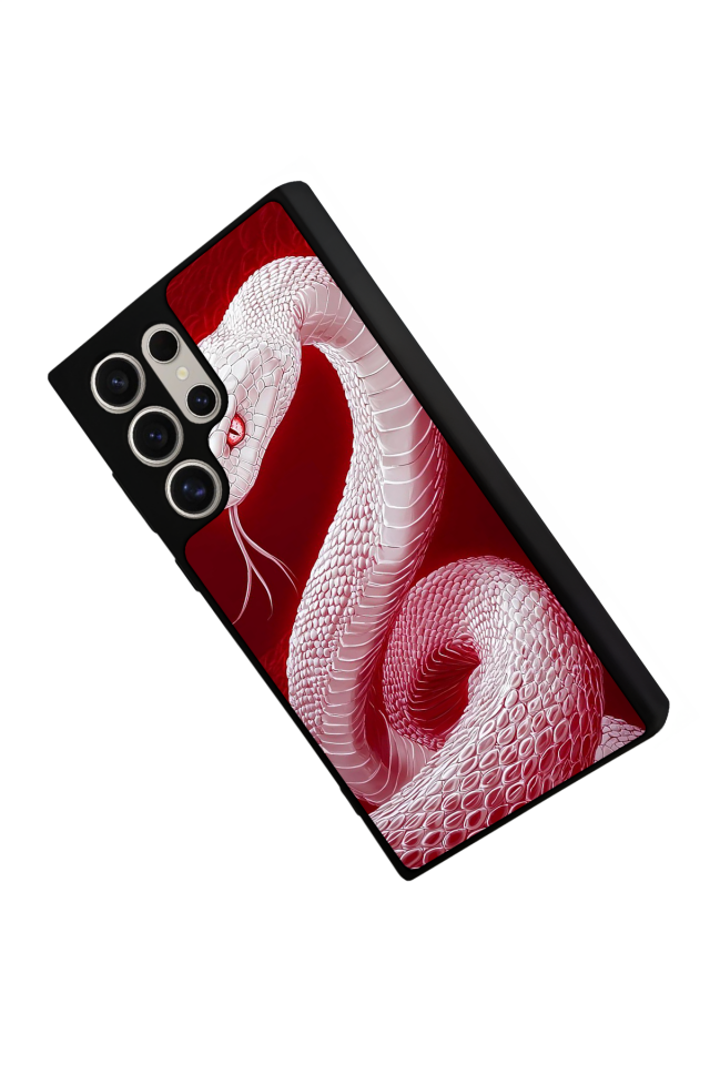 Samsung Galaxy S24 Ultra Uyumlu Yılan Tasarımlı Glossy Premium Kılıf