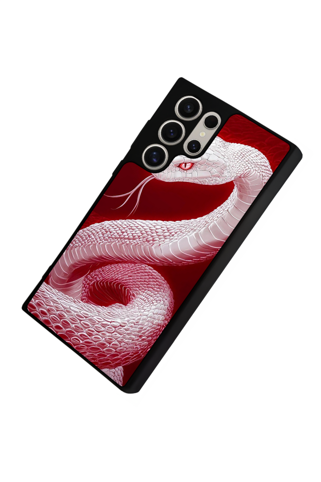 Samsung Galaxy S24 Ultra Uyumlu Yılan Tasarımlı Glossy Premium Kılıf