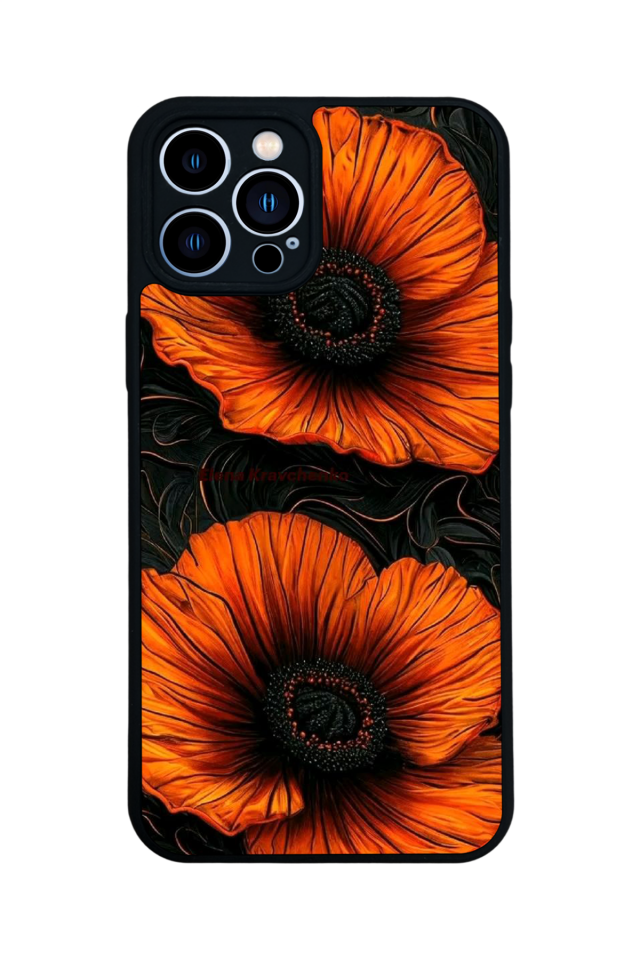 iPhone 12 Pro Max Uyumlu Botanik Tasarımlı Glossy Premium Kılıf