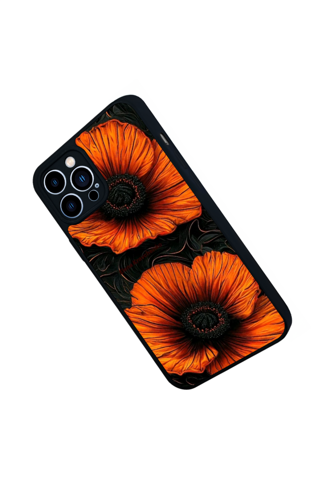 iPhone 12 Pro Max Uyumlu Botanik Tasarımlı Glossy Premium Kılıf