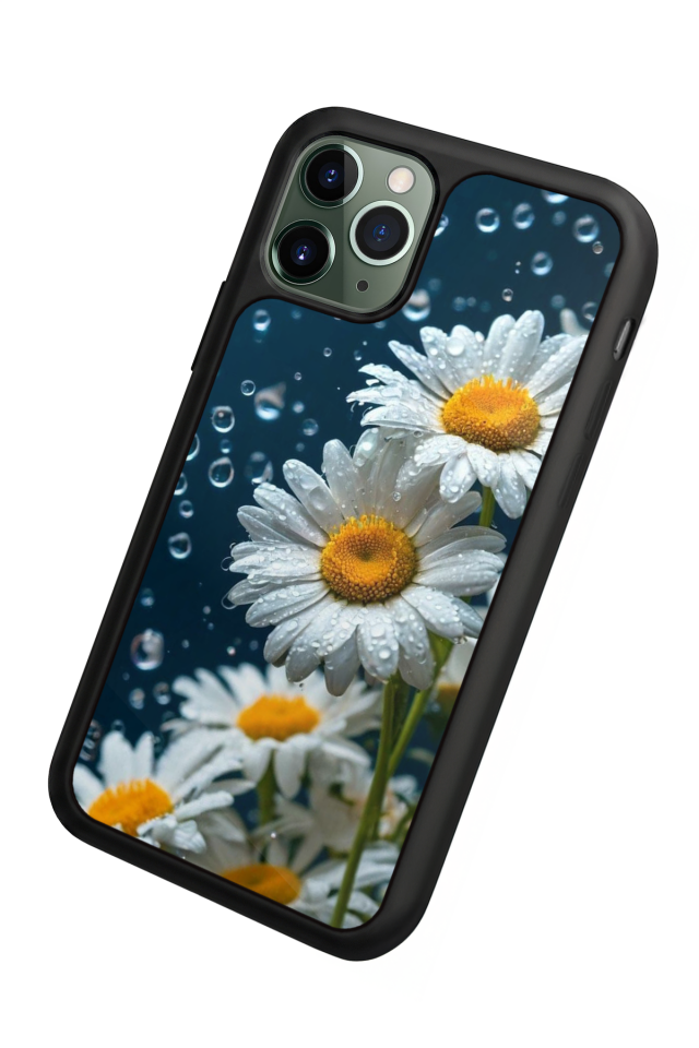 iPhone 11 Pro Max Uyumlu Cicek Tasarımlı Glossy Premium Kılıf