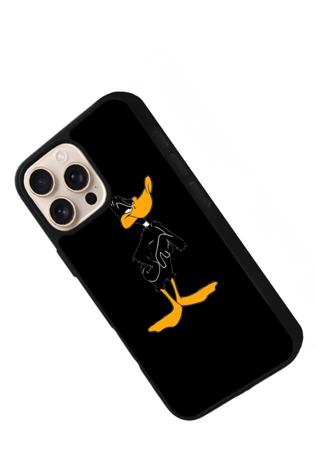 iPhone 15 Pro Max Uyumlu Daffy duck Tasarımlı Glossy Premium Kılıf