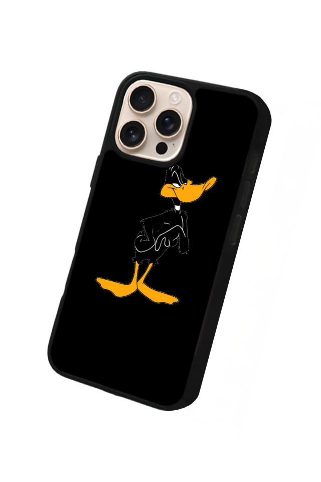 iPhone 15 Pro Max Uyumlu Daffy duck Tasarımlı Glossy Premium Kılıf