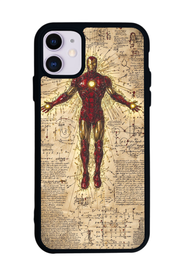 iPhone 11 Uyumlu  Iron Man ( Demir Adam ) Tasarımlı Glossy Premium Kılıf