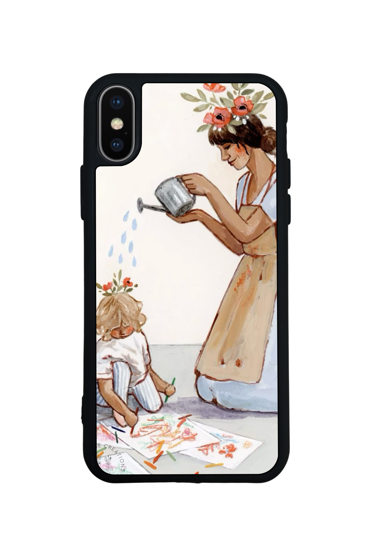 iPhone X/ XS Uyumlu Kalp Love Tasarımlı Glossy Premium Kılıf