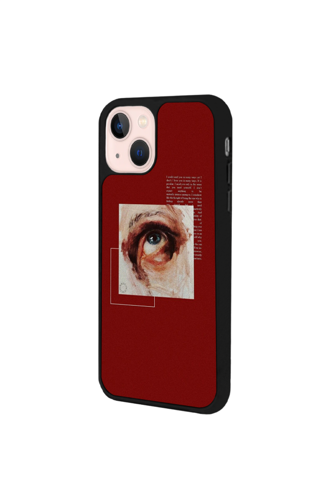 iPhone 15 Plus Uyumlu Kirmizi Tasarımlı Glossy Premium Kılıf