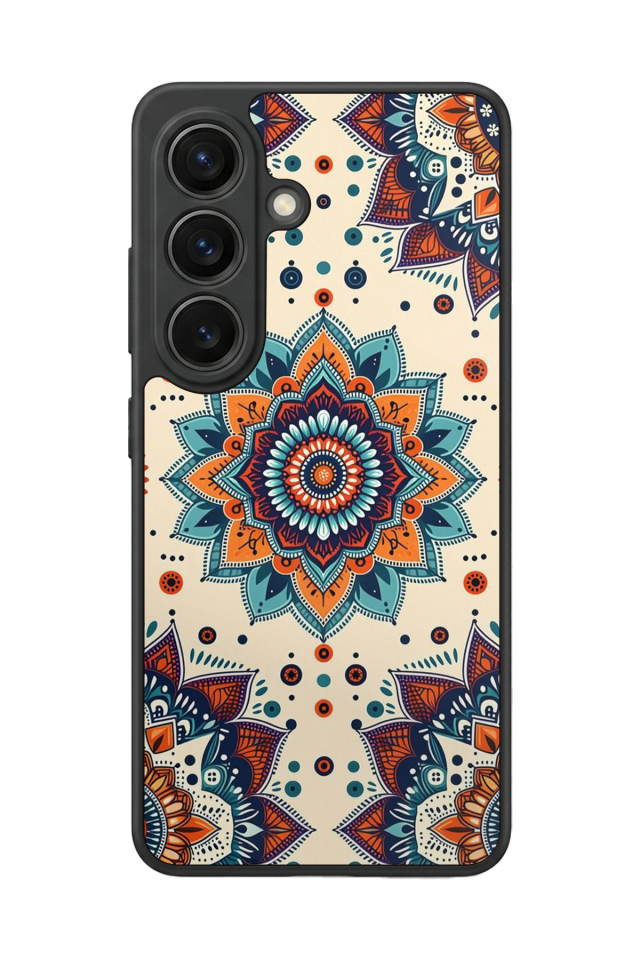 Samsung Galaxy S26 Uyumlu Mandaal Tasarımlı Glossy Premium Kılıf