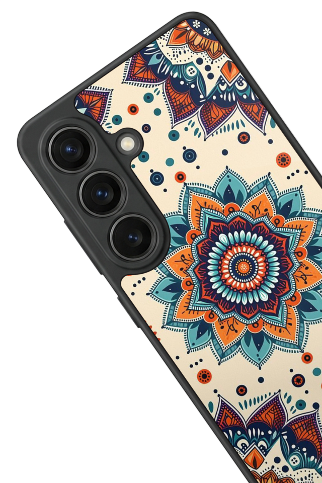 Samsung Galaxy S26 Uyumlu Mandaal Tasarımlı Glossy Premium Kılıf