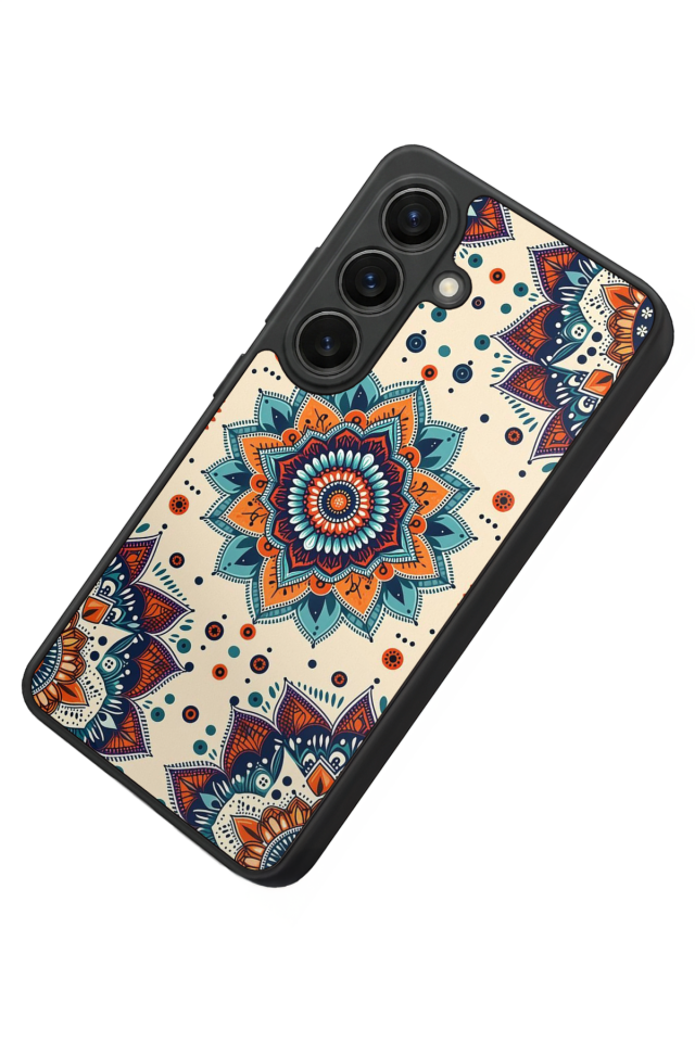 Samsung Galaxy S26 Uyumlu Mandaal Tasarımlı Glossy Premium Kılıf