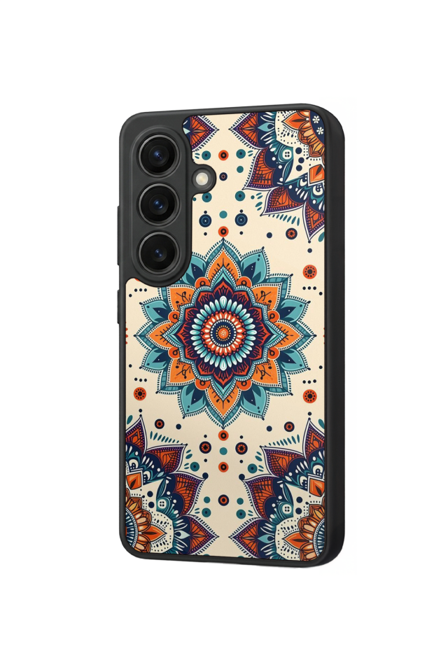 Samsung Galaxy S26 Uyumlu Mandaal Tasarımlı Glossy Premium Kılıf