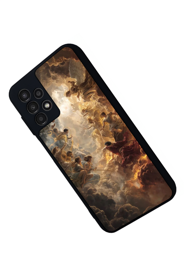 Samsung Galaxy A23 Uyumlu Melek Tasarımlı Glossy Premium Kılıf
