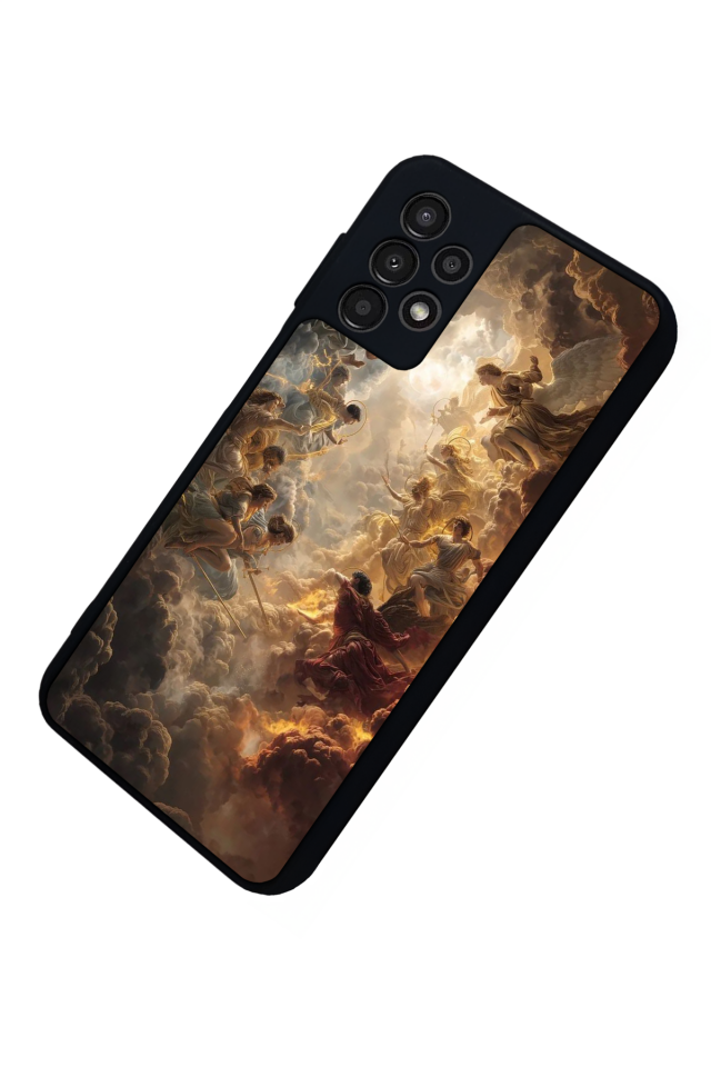 Samsung Galaxy A23 Uyumlu Melek Tasarımlı Glossy Premium Kılıf