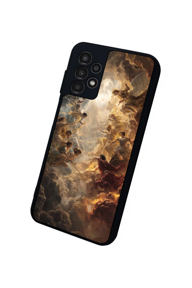 Samsung Galaxy A23 Uyumlu Melek Tasarımlı Glossy Premium Kılıf