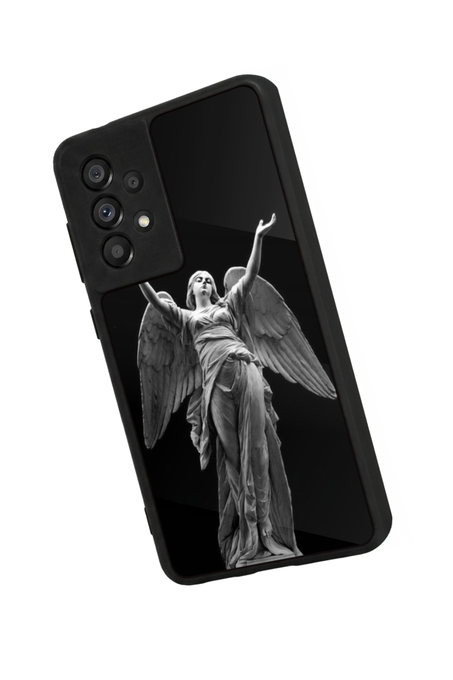 Samsung Galaxy A73 Uyumlu Melek Tasarımlı Glossy Premium Kılıf