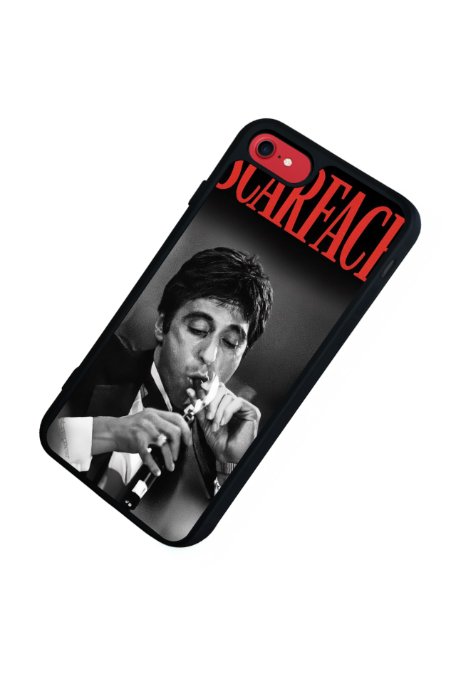 iPhone SE Uyumlu Scarface Tasarımlı Glossy Premium Kılıf
