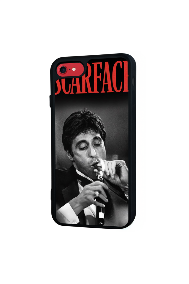 iPhone SE Uyumlu Scarface Tasarımlı Glossy Premium Kılıf
