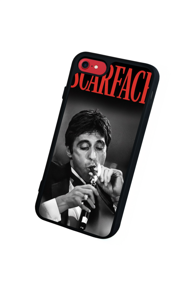iPhone SE Uyumlu Scarface Tasarımlı Glossy Premium Kılıf