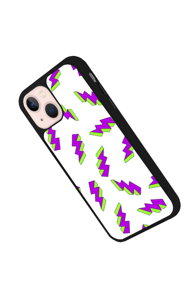 iPhone 15 Uyumlu Simsek Tasarımlı Glossy Premium Kılıf