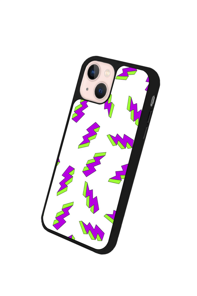 iPhone 15 Uyumlu Simsek Tasarımlı Glossy Premium Kılıf