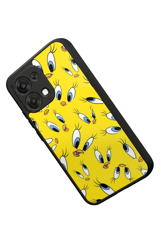 Oppo A6 Pro Uyumlu Tweety Tasarımlı Glossy Premium Kılıf