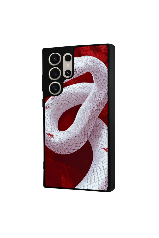 Samsung Galaxy S24 Ultra Uyumlu Yılan Tasarımlı Glossy Premium Kılıf