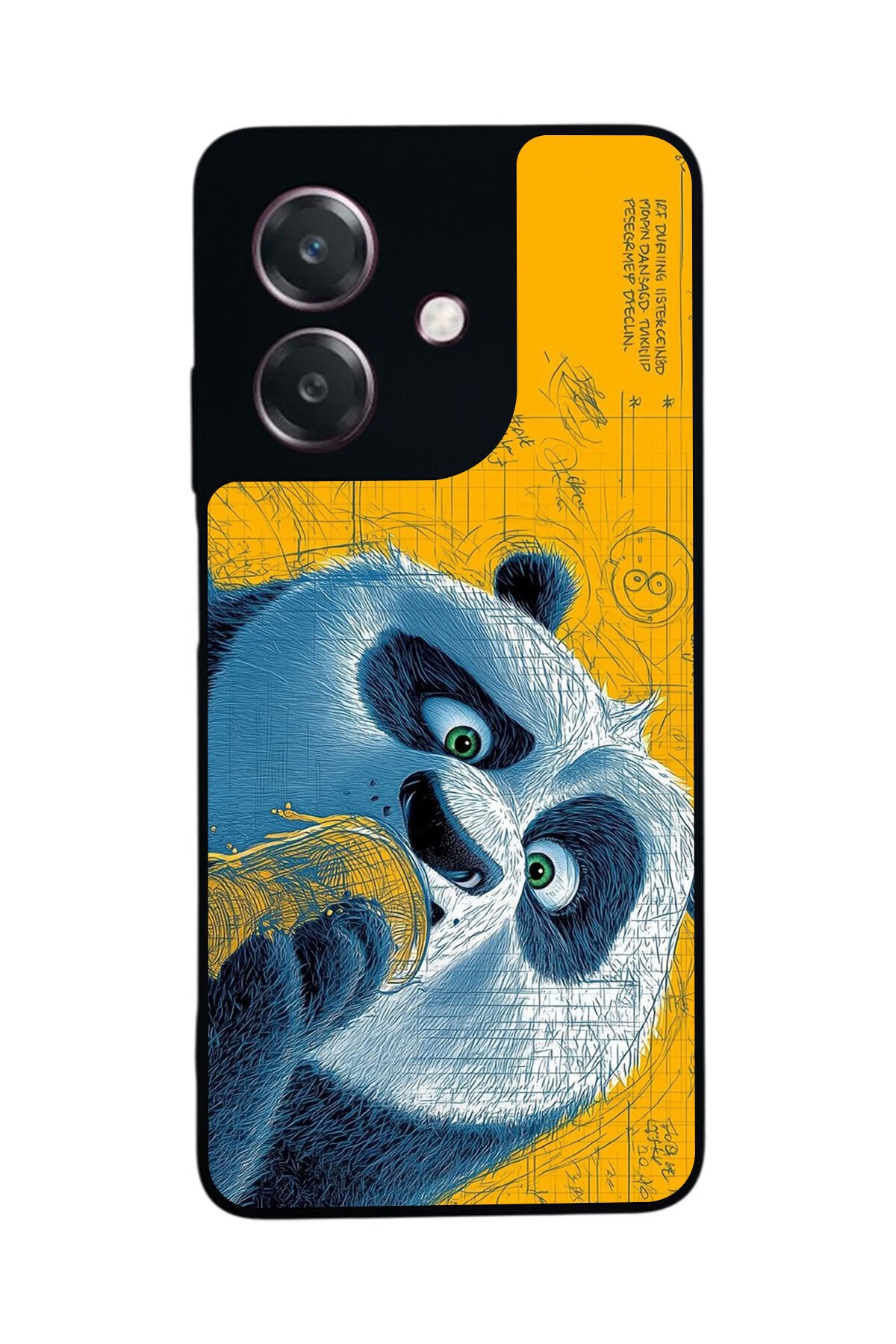Oppo A3 5G Uyumlu Kung Fu Panda Tasarımlı Glossy Premium Kılıf