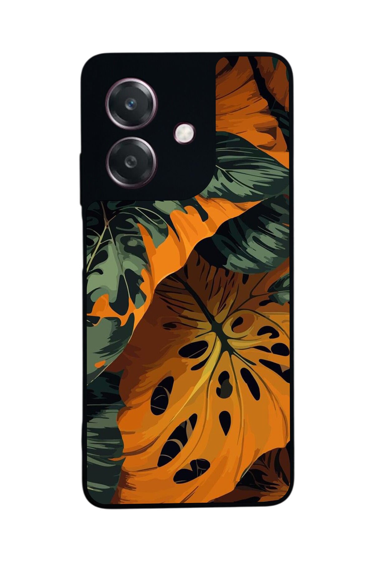 Oppo A3 5G Uyumlu Botanik Tasarımlı Glossy Premium Kılıf