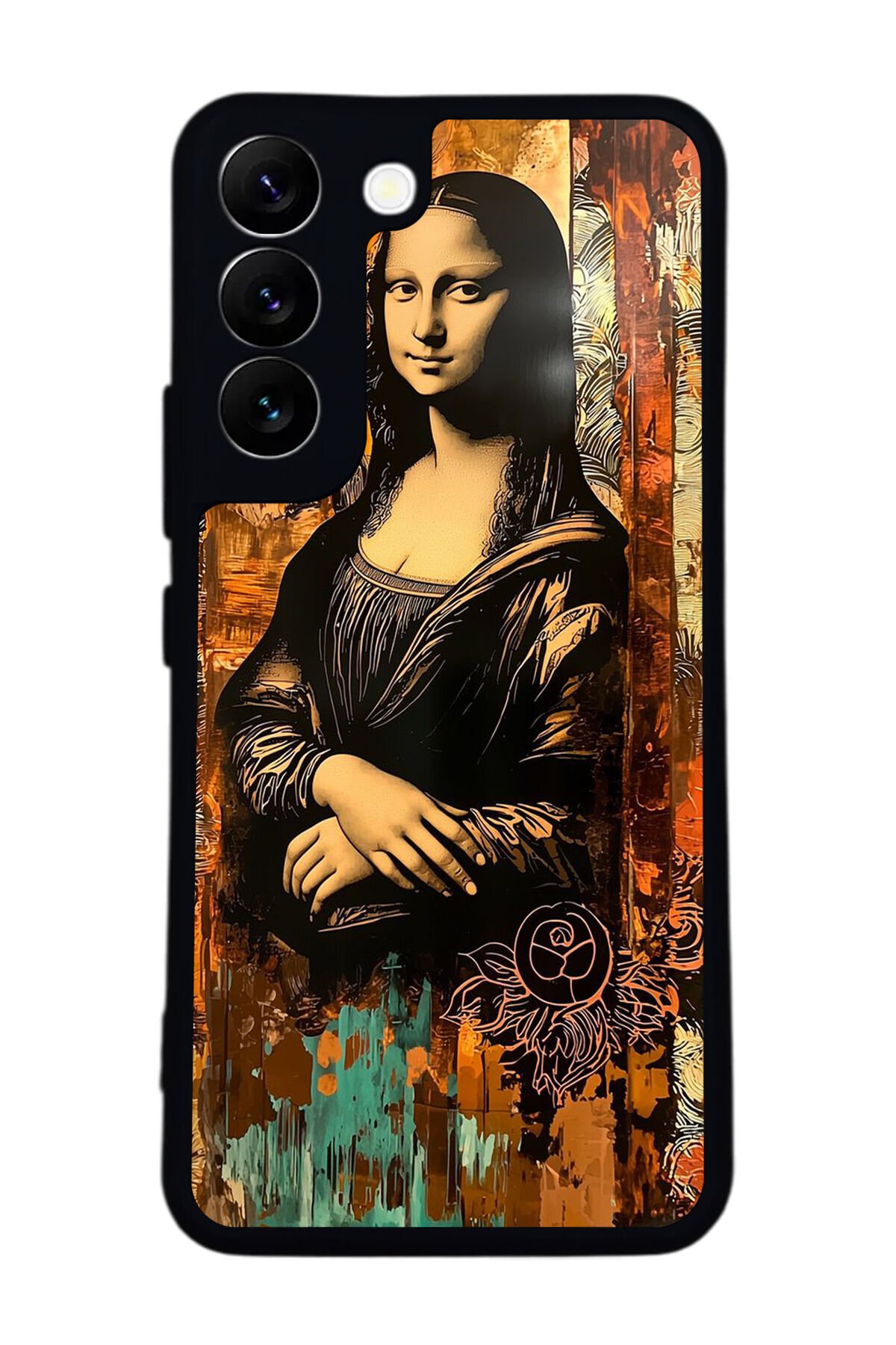 Samsung Galaxy S22 Uyumlu Monalisa Tasarımlı Glossy Premium Kılıf