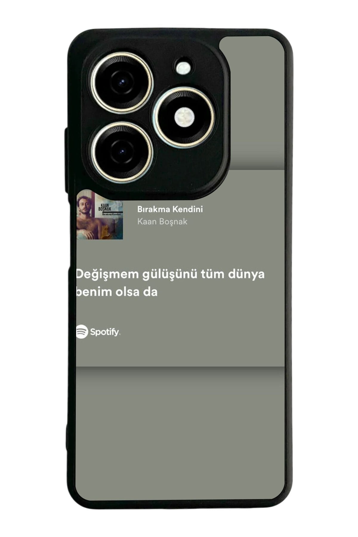 Infınıx Smart 8 Pro Uyumlu Sarki Sozleri Tasarımlı Glossy Premium Kılıf