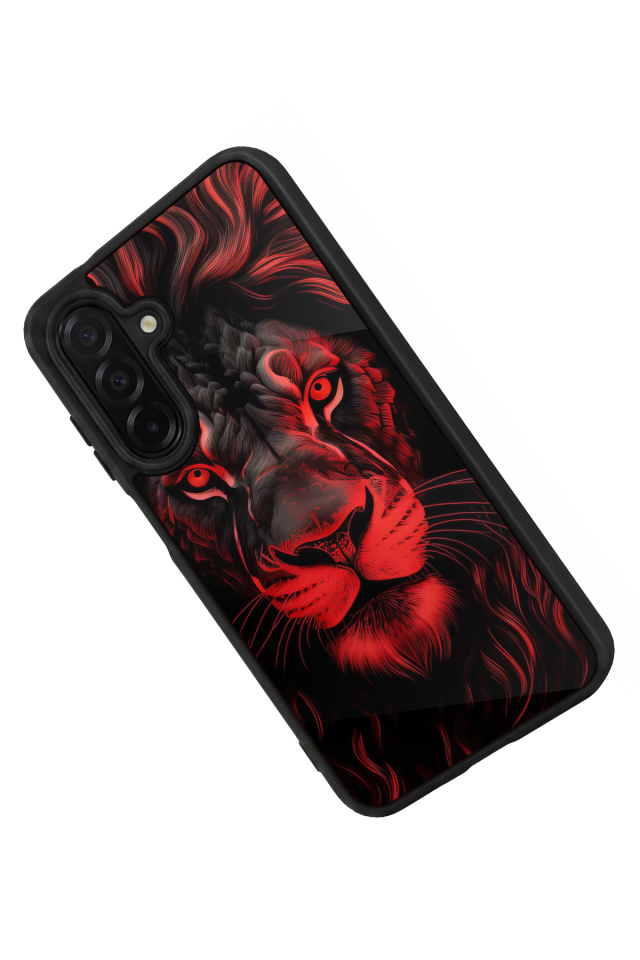 Samsung Galaxy A56 Uyumlu Aslan Tasarımlı Glossy Premium Kılıf