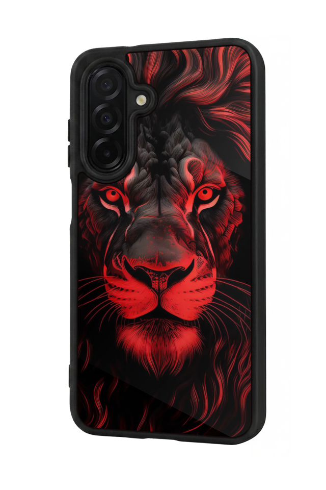 Samsung Galaxy A56 Uyumlu Aslan Tasarımlı Glossy Premium Kılıf