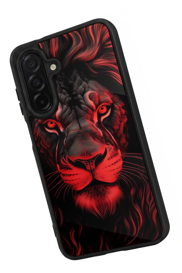 Samsung Galaxy A56 Uyumlu Aslan Tasarımlı Glossy Premium Kılıf