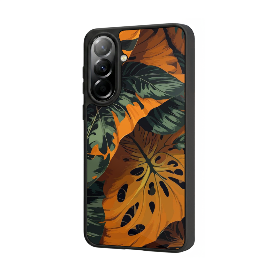Samsung Galaxy A57 Uyumlu Botanik Tasarımlı Glossy Premium Kılıf