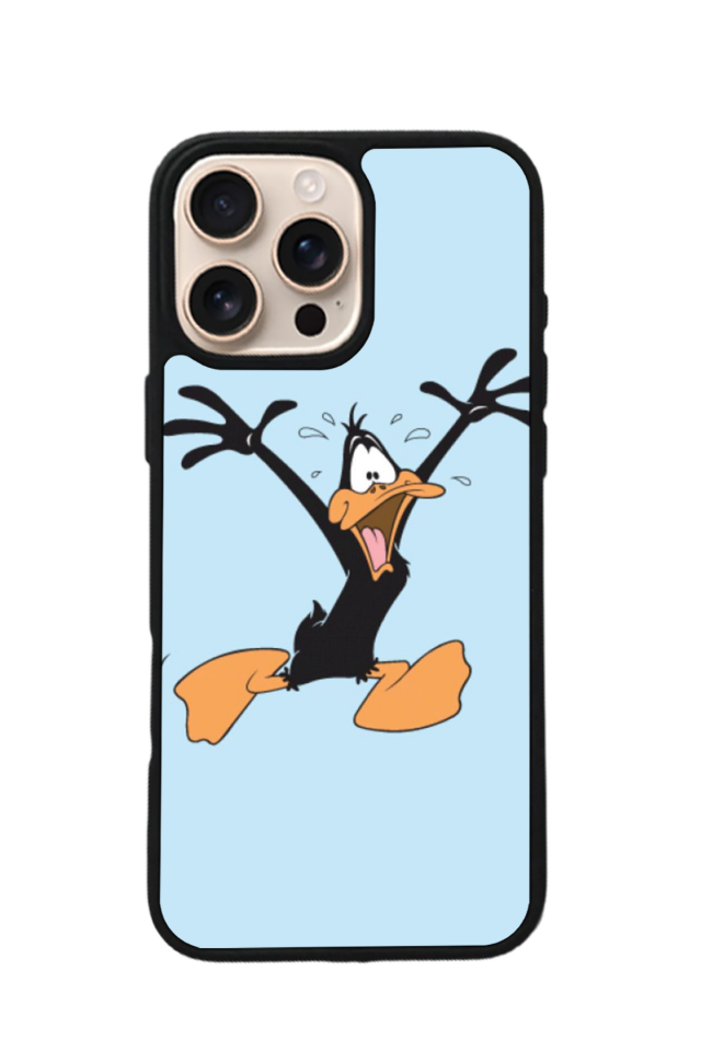 iPhone 15 Pro Max Uyumlu Daffy duck Tasarımlı Glossy Premium Kılıf