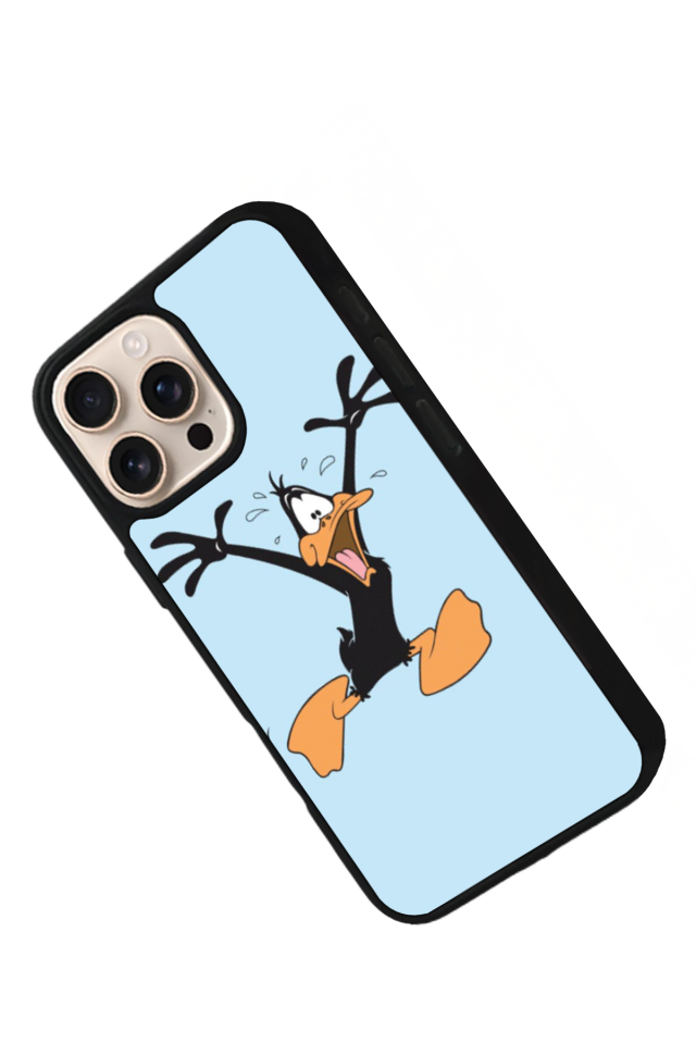 iPhone 15 Pro Max Uyumlu Daffy duck Tasarımlı Glossy Premium Kılıf